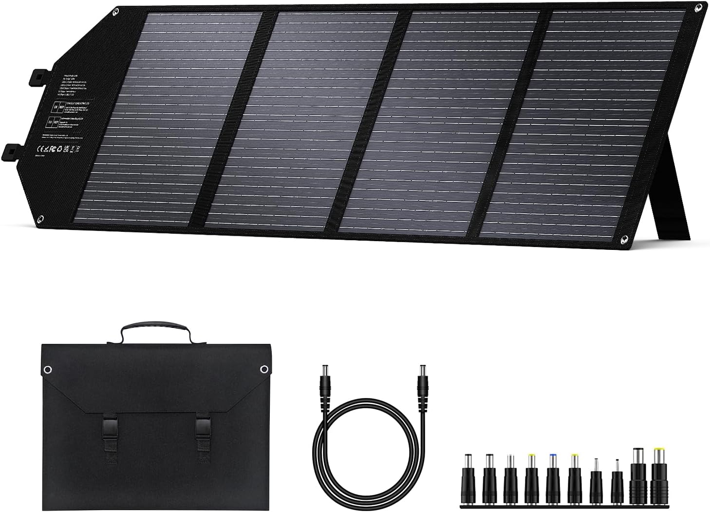 Portable Solar Panel Charger 40W Foldable Solar Panel for Portable Power Station, iPhone, iPad, Laptop, Camping Solar Panels with USB QC 3.0/USB C/18V DC, Solar Panels for Camping Outdoor Van RV Trip