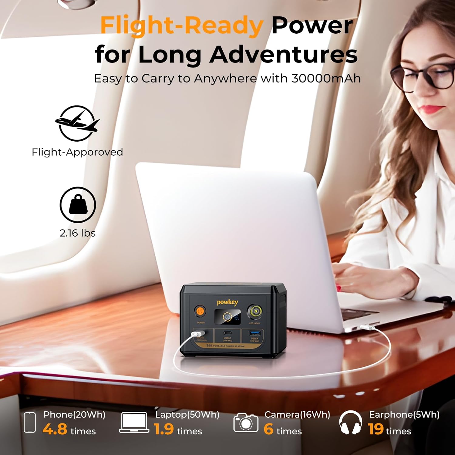 Powkey Solar Powered Generator,200W Portable Solar Generator Power Station with Solar Panels 40W,146Wh Generator Power Bank with 2 AC Outlet 110V Pure Sine Wave for Outdoor Camping Emergency Home
