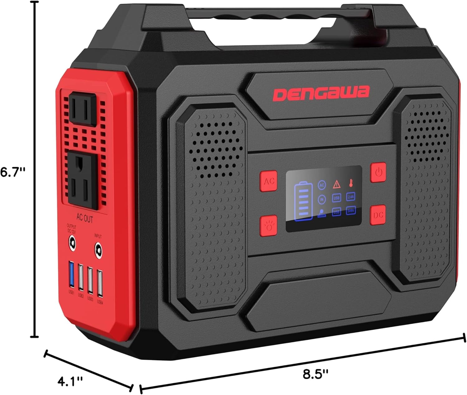 Solar Generator 300W, Portable Power Station with 40W Foldable Solar Panel, Big Power Bank with AC Outlet, Multi-Port with LED Flashlights for CPAP Home Outdoor Camping Hurricane Emergency