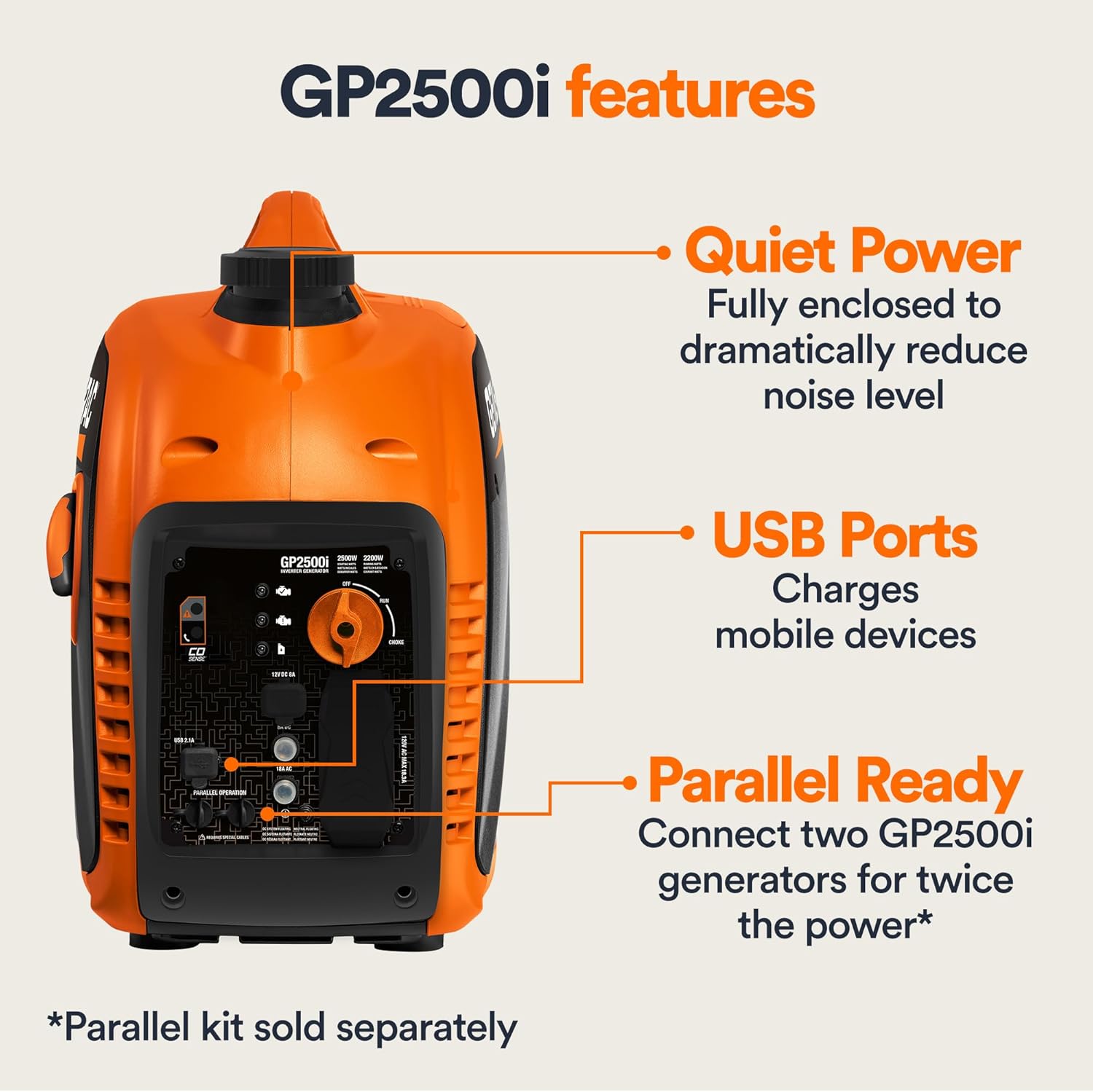 Generac GP2500i 2500W Inverter Generator review