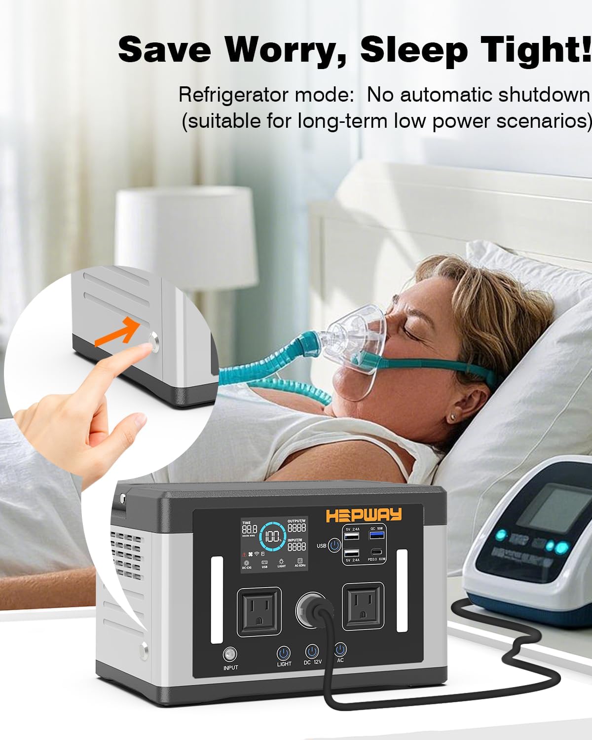 Portable Power Station 700W,Solar Electric Generator 577Wh Pure Sine Wave 120V AC,PD 60W,Car Port Outlets Surge 1000W,Inverter Generator Home Backup Battery for CPAP,Camping,RVs,Blackouts