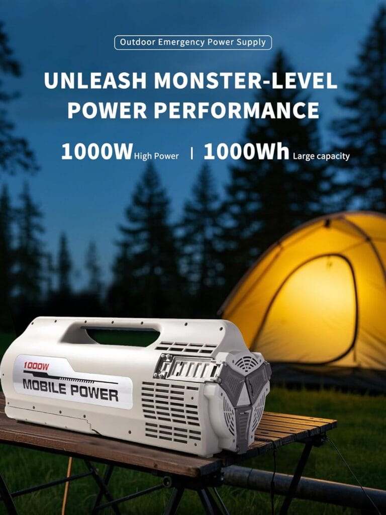Portable Power Station with Adjustable Camping Light, 1000Wh LiFePO4 Battery Power Station, Solar Generator for Home Backup, Power Outages, and Outdoor Camping (US Stock) Portable Power Station with Adjustable Camping Light, 1000Wh LiFePO4 Battery Power Station, Solar Generator for Home Backup, Power Outages, and Outdoor Camping (US Stock)