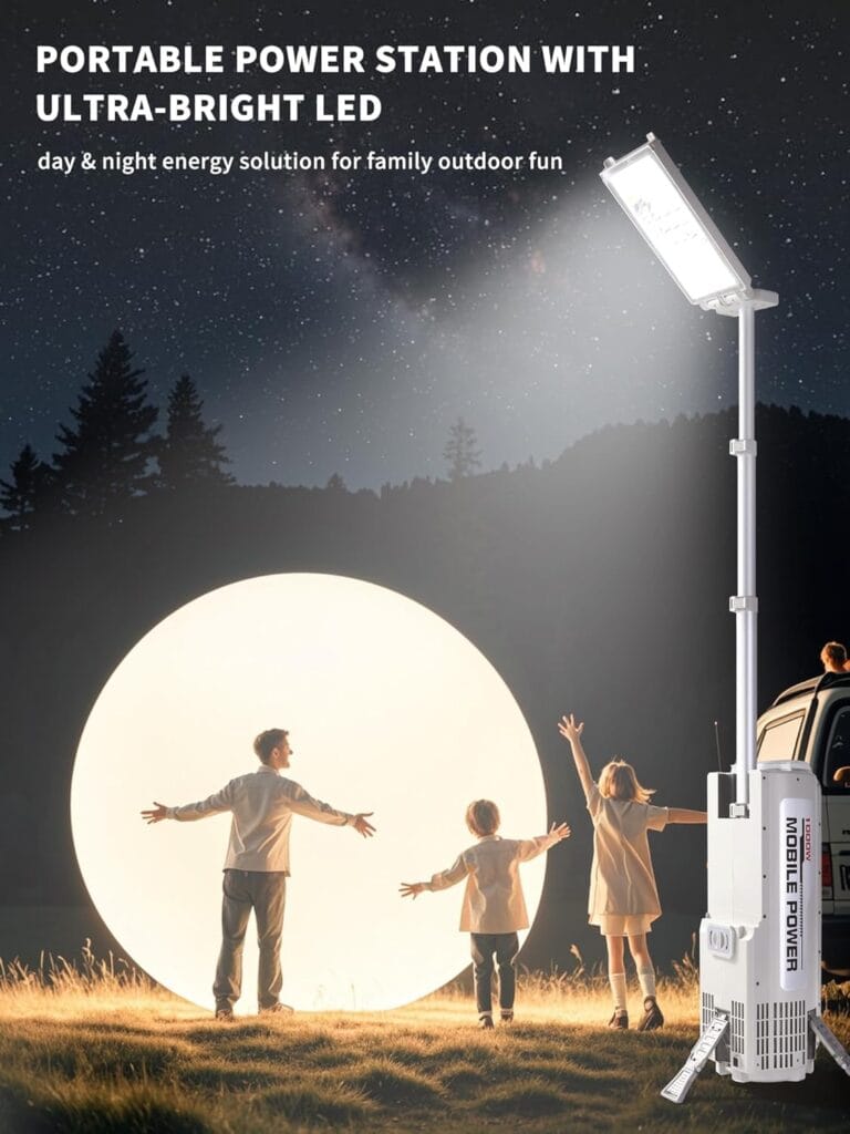 Portable Power Station with Adjustable Camping Light, 1000Wh LiFePO4 Battery Power Station, Solar Generator for Home Backup, Power Outages, and Outdoor Camping (US Stock) Portable Power Station with Adjustable Camping Light, 1000Wh LiFePO4 Battery Power Station, Solar Generator for Home Backup, Power Outages, and Outdoor Camping (US Stock)