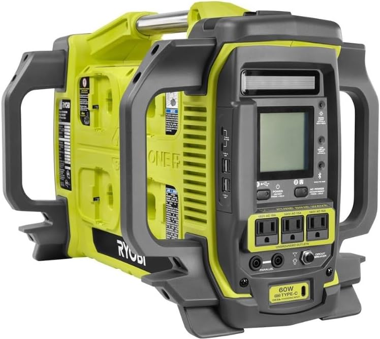 RYOBI 1800-Watt Power Station Battery Inverter Push Button Generator/Charger (Tool-Only)