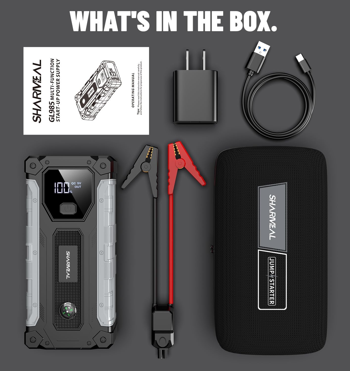 Sharmeal Car Jump Starter 3000A review