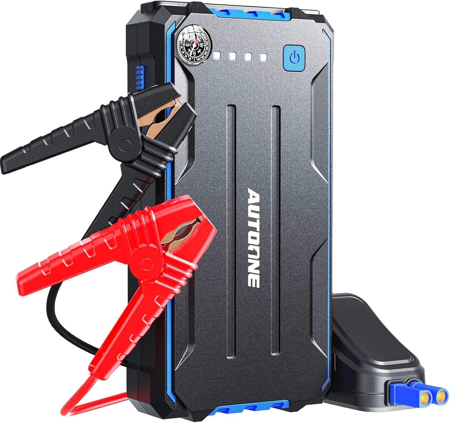 AUTOONE 6000A Jump Starter with Air Compressor (All Gas/10L Diesel), 150PSI Car Jumper Starter Portable, Jump Box Tire Inflator with LED Flashlight, LCD Display, Storage Case