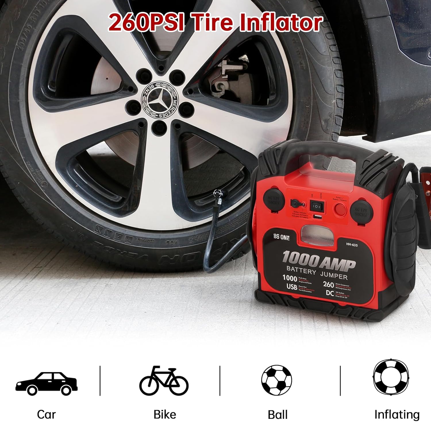 BS ONE 1000 Amp Peak Car Jump Starter review