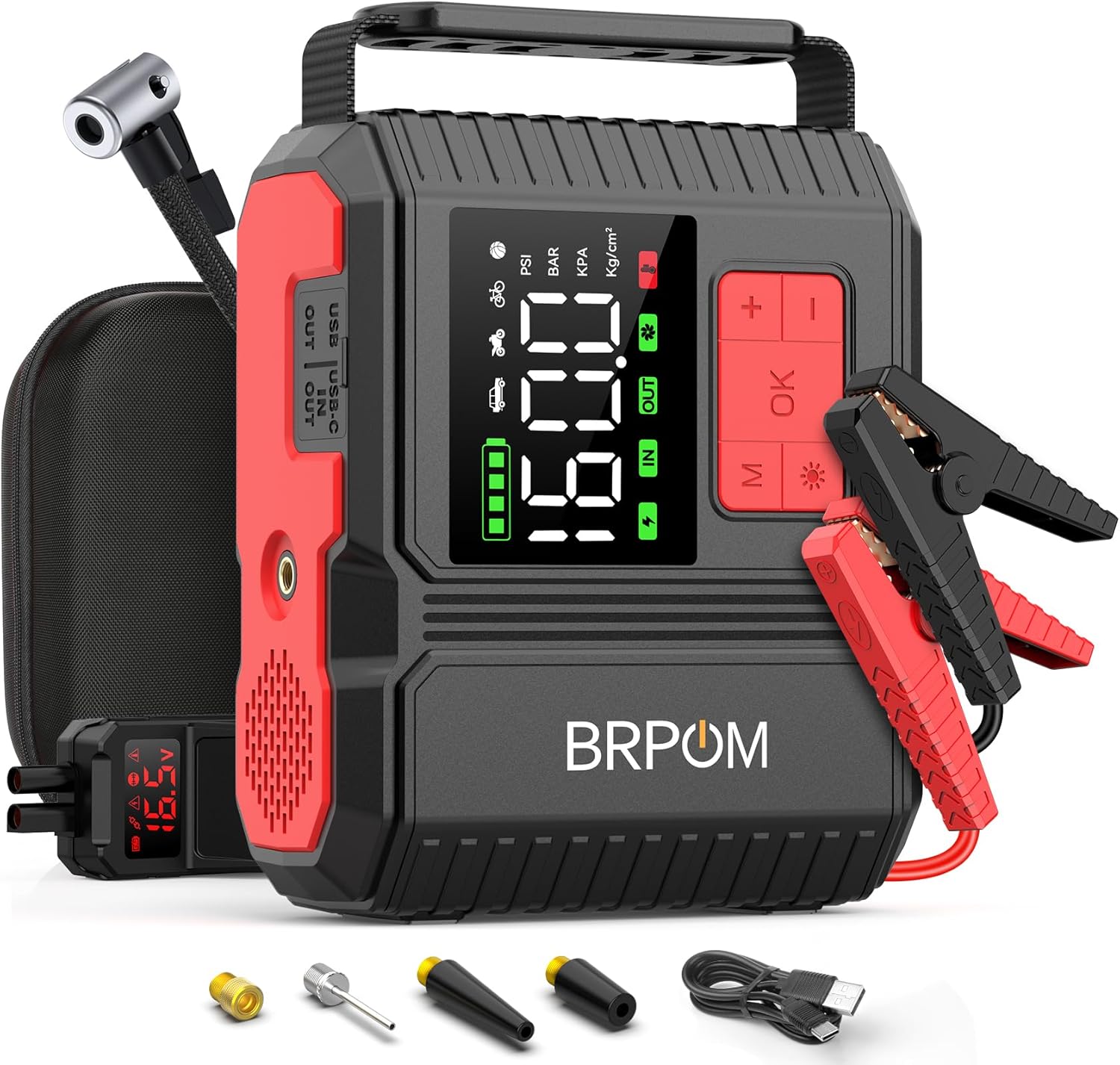 Car Jump Starter with Air Compressor 8000A 26800mAh review