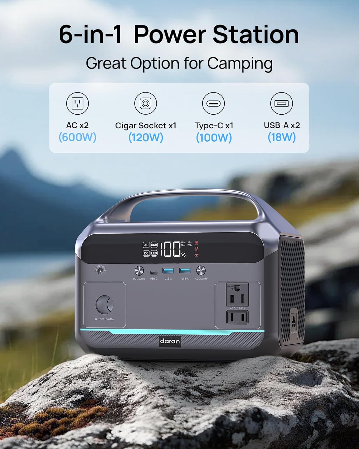 DaranEner Portable Power Station 600W review