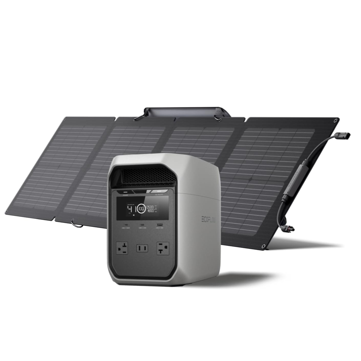 EF ECOFLOW Portable Power Station DELTA 3 Classic, 1024Wh LiFePO4 Battery, 1800W AC/100W USB-C Output, 1 Hr Fast Charge, Solar Generator for Home Backup, Camping  RVs (Solar Panel Optional)