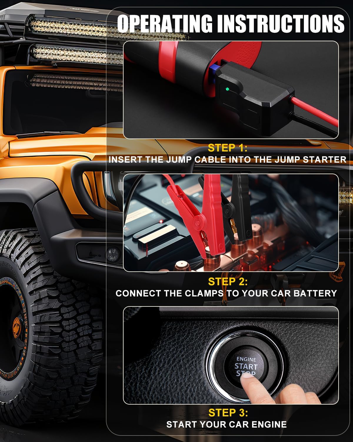 Portable Car Jump Starter with Air Compressor review