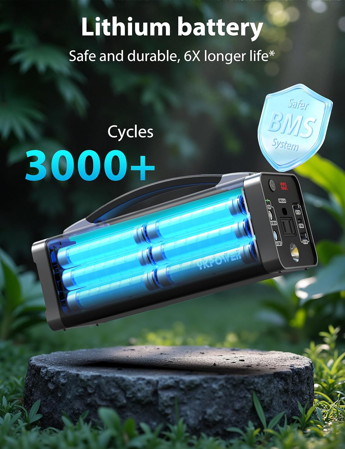 Portable Power Station 150W, 133.2 Wh/36000mAh Fast Charging, Rechargeable Generator with 5 Outputs, AC Outlets Power Bank with LED Light for Backup Home Outdoor Emergency Travel Camping RV Portable Power Station 150W, 133.2 Wh/36000mAh Fast Charging, Rechargeable Generator with 5 Outputs, AC Outlets Power Bank with LED Light for Backup Home Outdoor Emergency Travel Camping RV