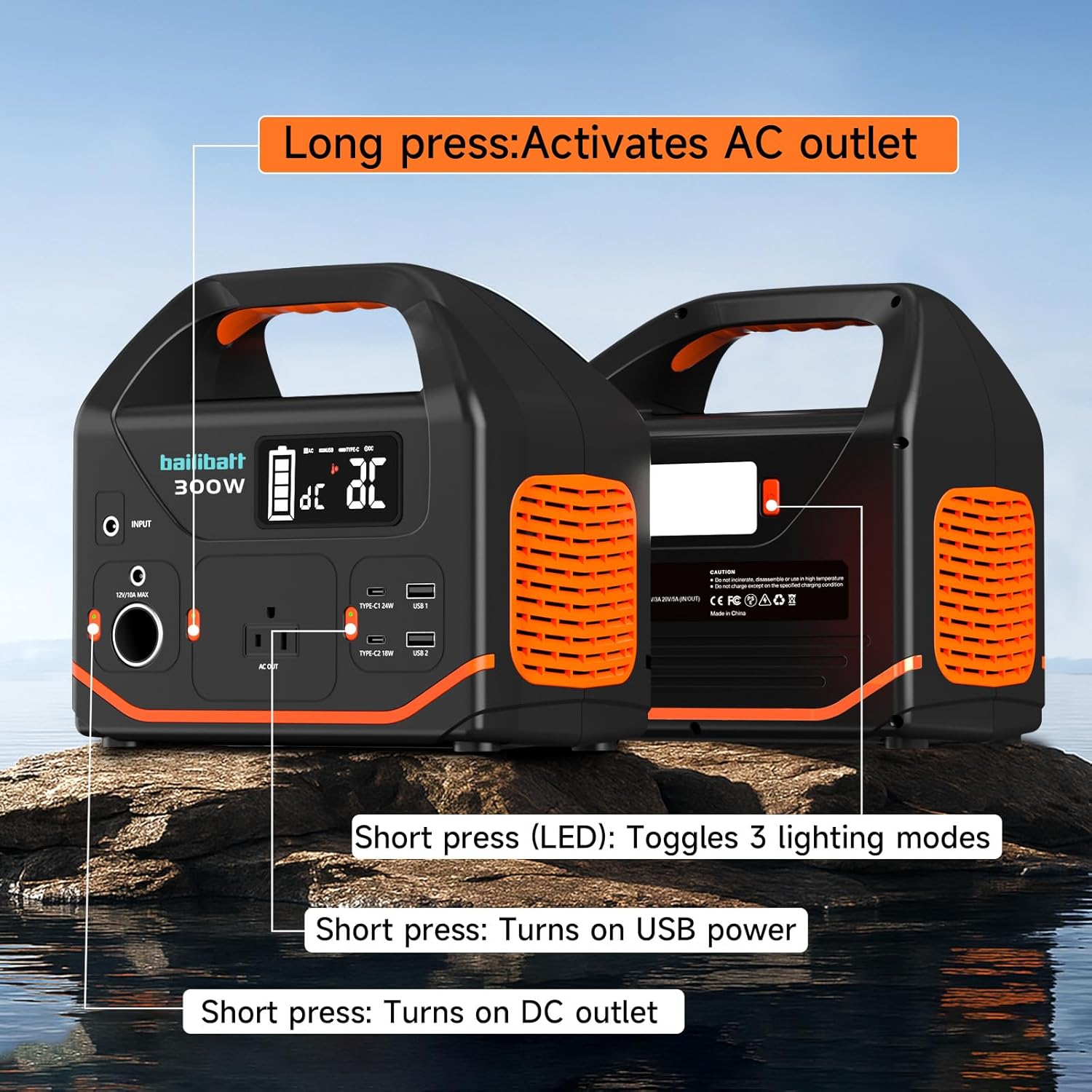 Portable Power Station 266Wh 300W Lithium Battery review