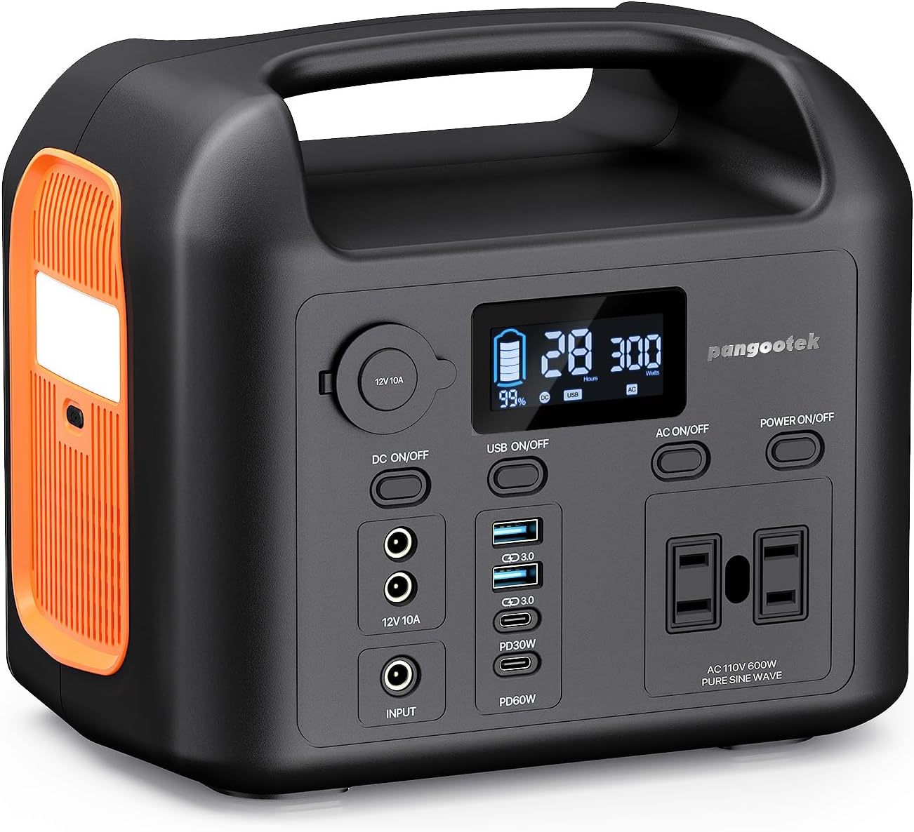 Portable Power Station 600W 299Wh LiFePO4 review