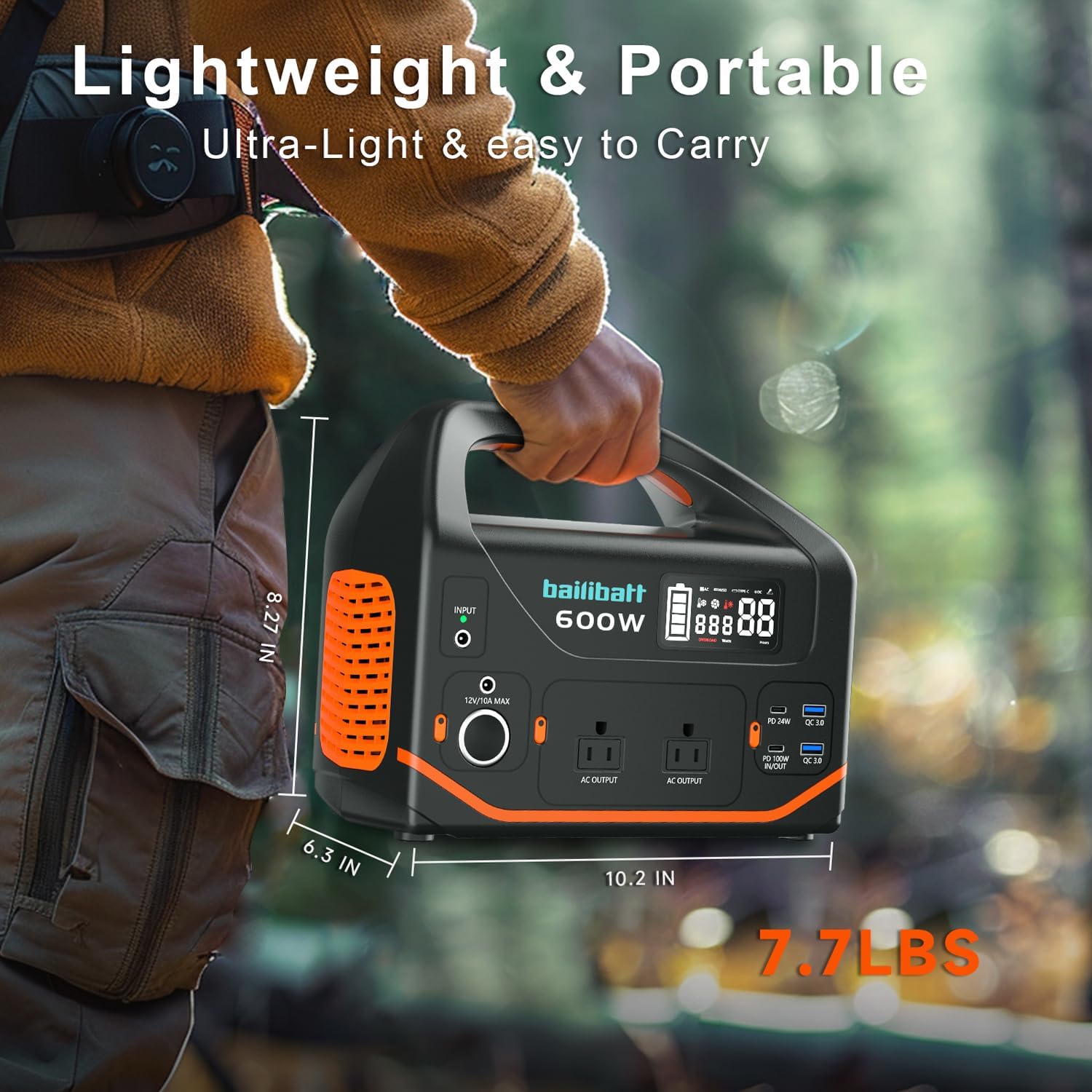 Portable Power Station 600W 293Wh review