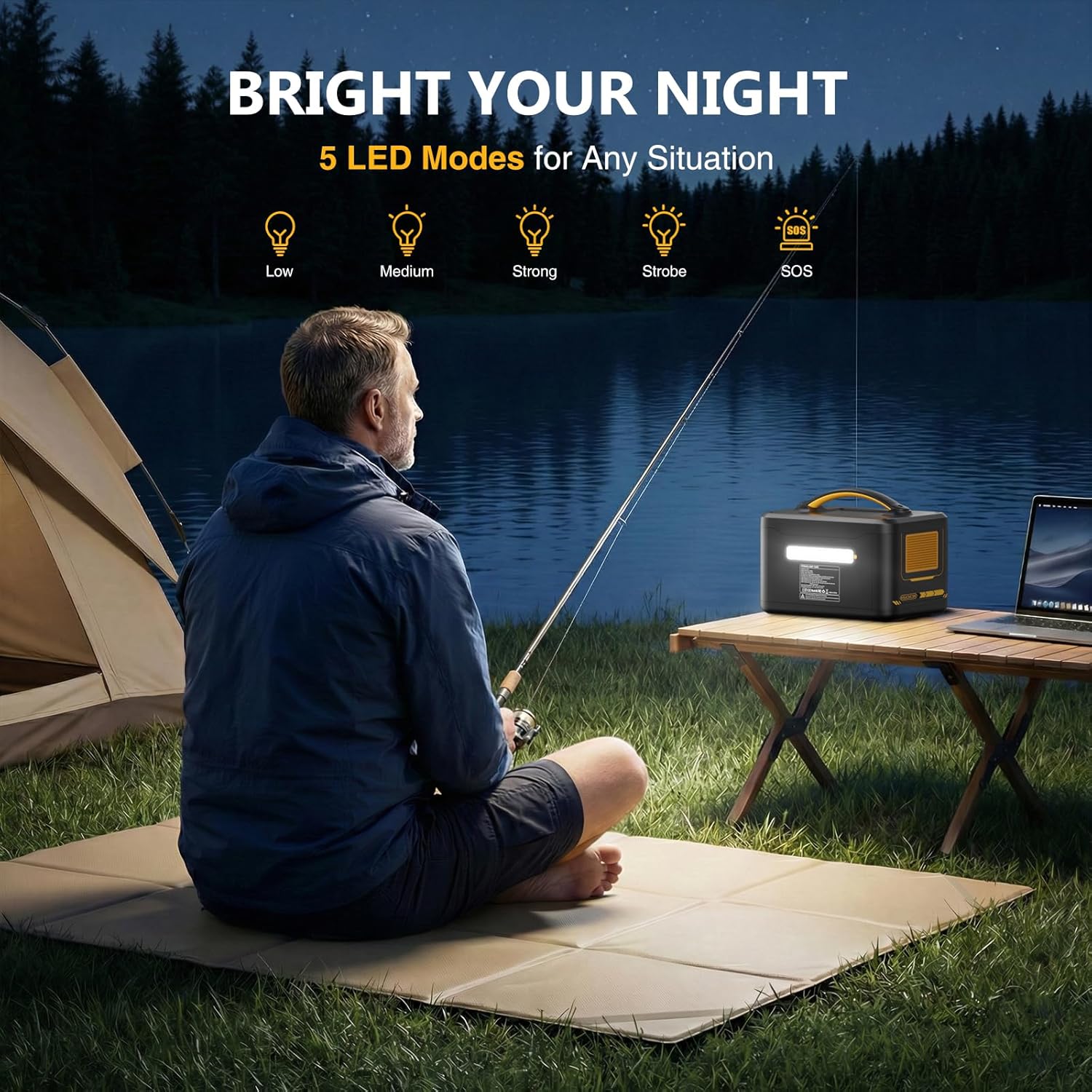 VTOMAN Jump1500X Portable Power Station, 828Wh LiFePO4 Battery Solar Generator with Jump Start, 1500W AC Outlet, 100W PD Type-C, Large Capacity Expandable to 2376Wh for Camping, RV Travel, Home Backup