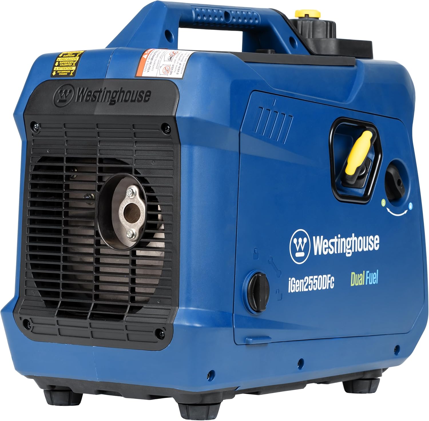 Westinghouse 2550 Peak Watt Super Quiet  Lightweight Portable Inverter Generator, RV Ready 30A Outlet, Gas and Propane Powered, CO Sensor, Parallel Capable, Long Run Time