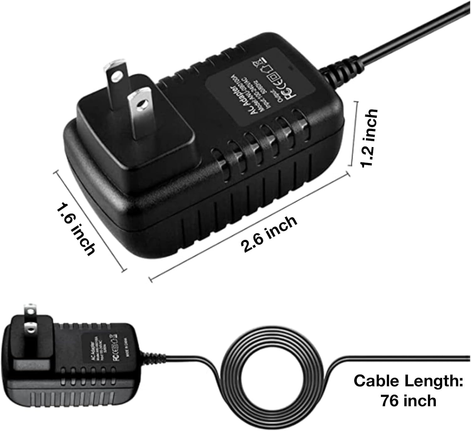 5V AC/DC Adapter Compatible with Yealink W60 W60B W60P W56 W56P W52 W52P DECT IP Phone Base Station Cordless Handset 5 Stars Telecom GPA-5vA-US TSA1-050120WA 5VDC 1.2A 6W Power Supply Charger