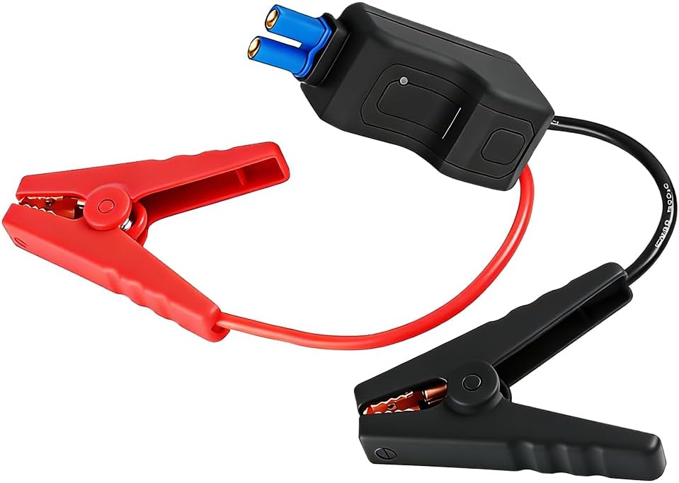 Car Jump Starter Clamps, 12V EC5 Vehicle Emergency Booster Smart Clamp Cables, Portable Automotive Replacement Alligator Clip Accessories, Universal for SUV Truck Sedan