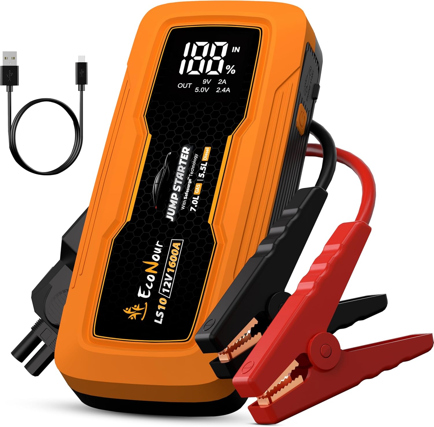 EcoNour Portable Car Battery Jump Starter review