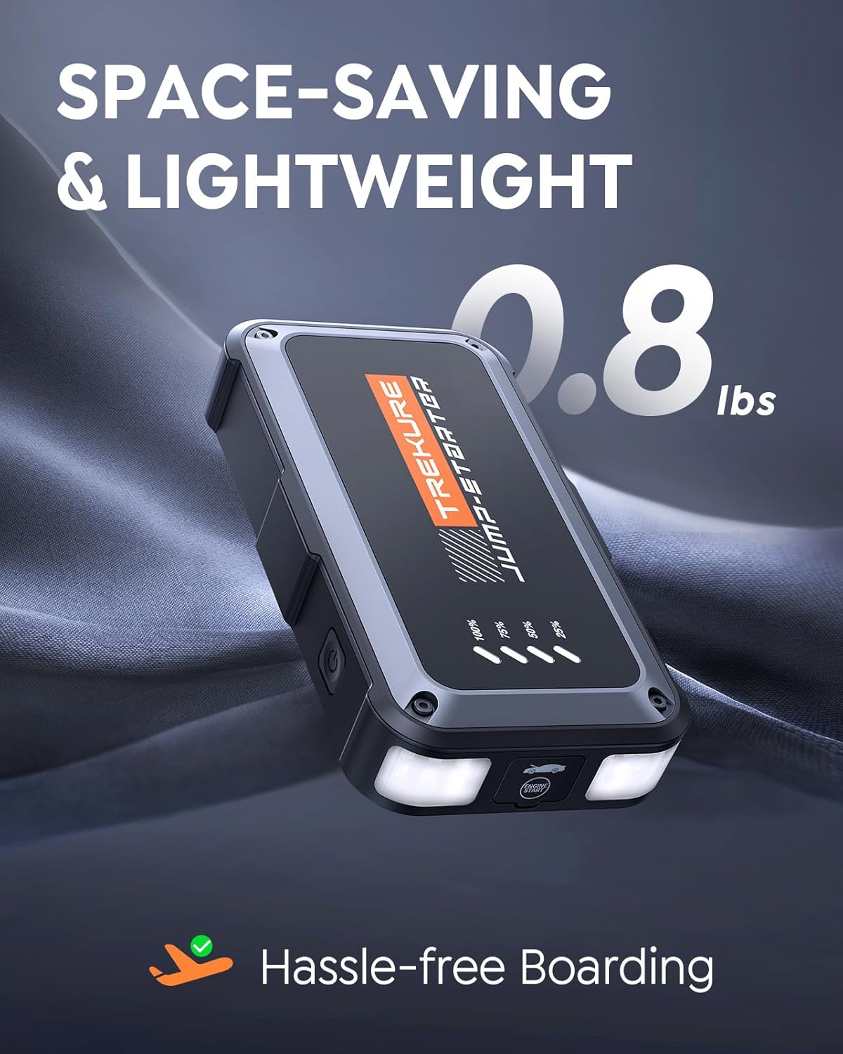 TREKURE Portable Car Jump Starter 4000A 16800mAh review