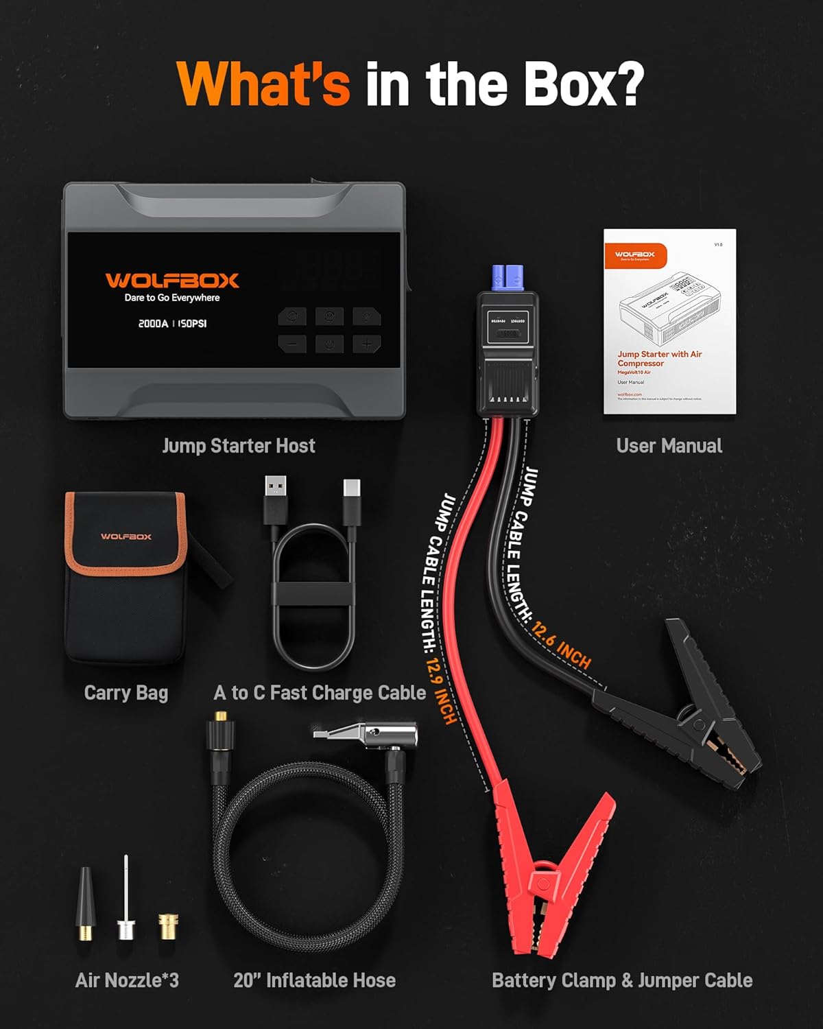 WOLFBOX 2000A Jump Starter with Air Compressor review