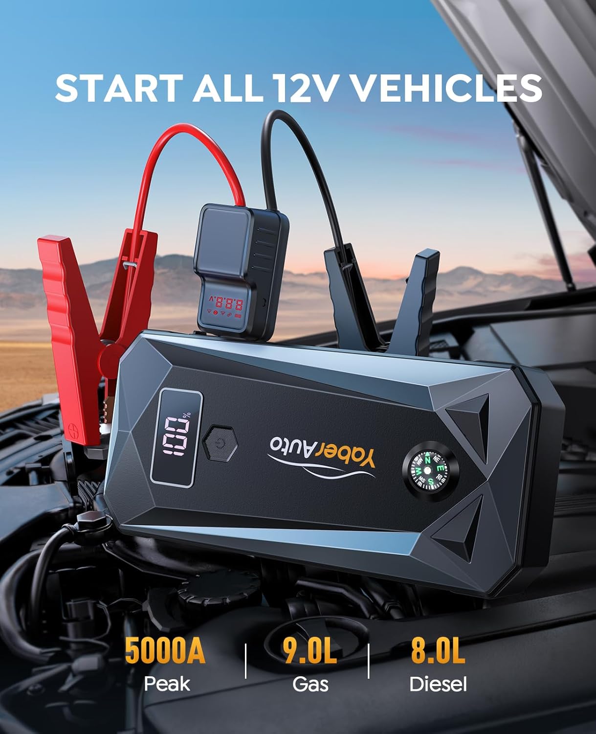 YaberAuto Jump Starter 5000A 21800mAh review