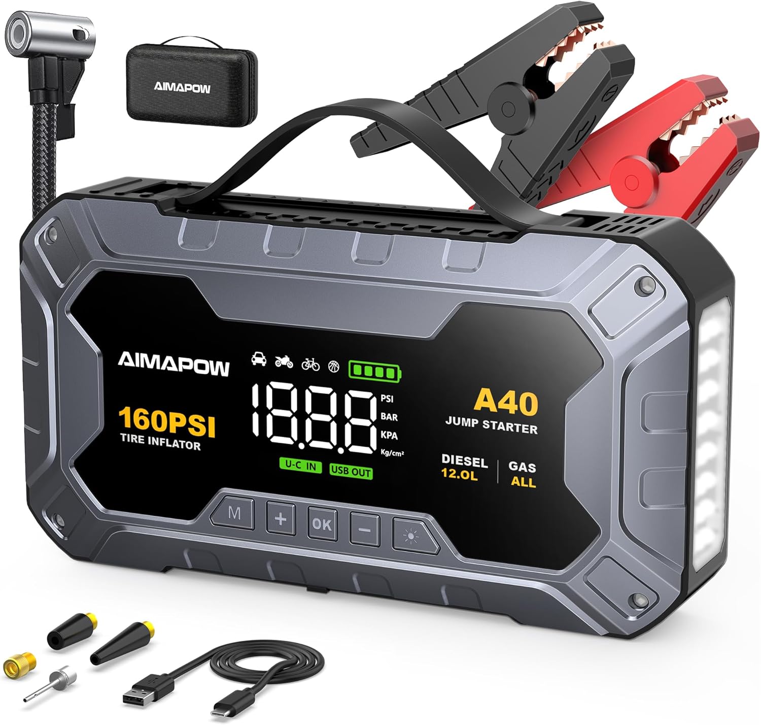 8000A 160PSI Jump Starter review