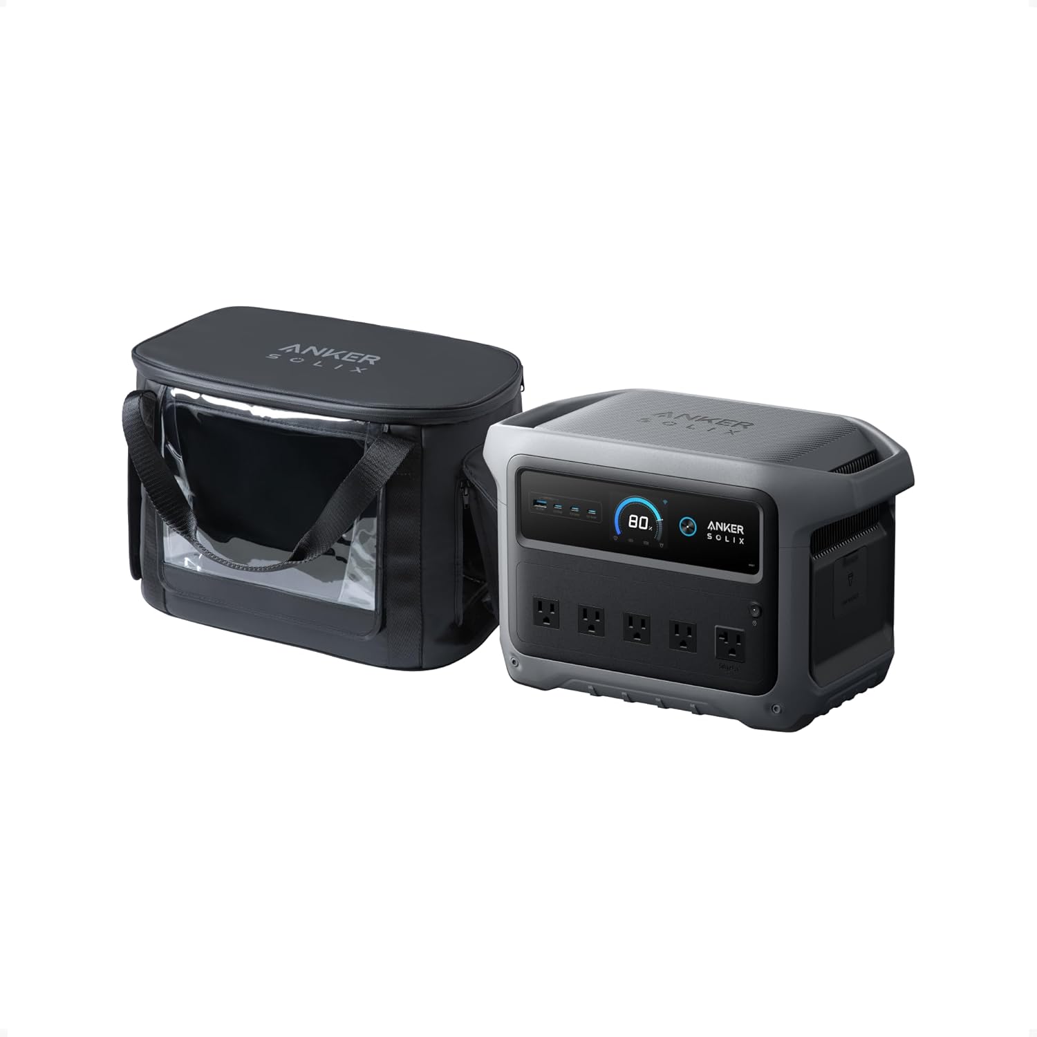 Anker SOLIX C1000 Gen 2 Portable Power Station, 2,000W (Peak 3,000W) Solar Generator, Full Charge in 49 Min, 1,024Wh LiFePO4 Battery for Home Backup, Power Outages, and Camping (Optional Solar Panel)