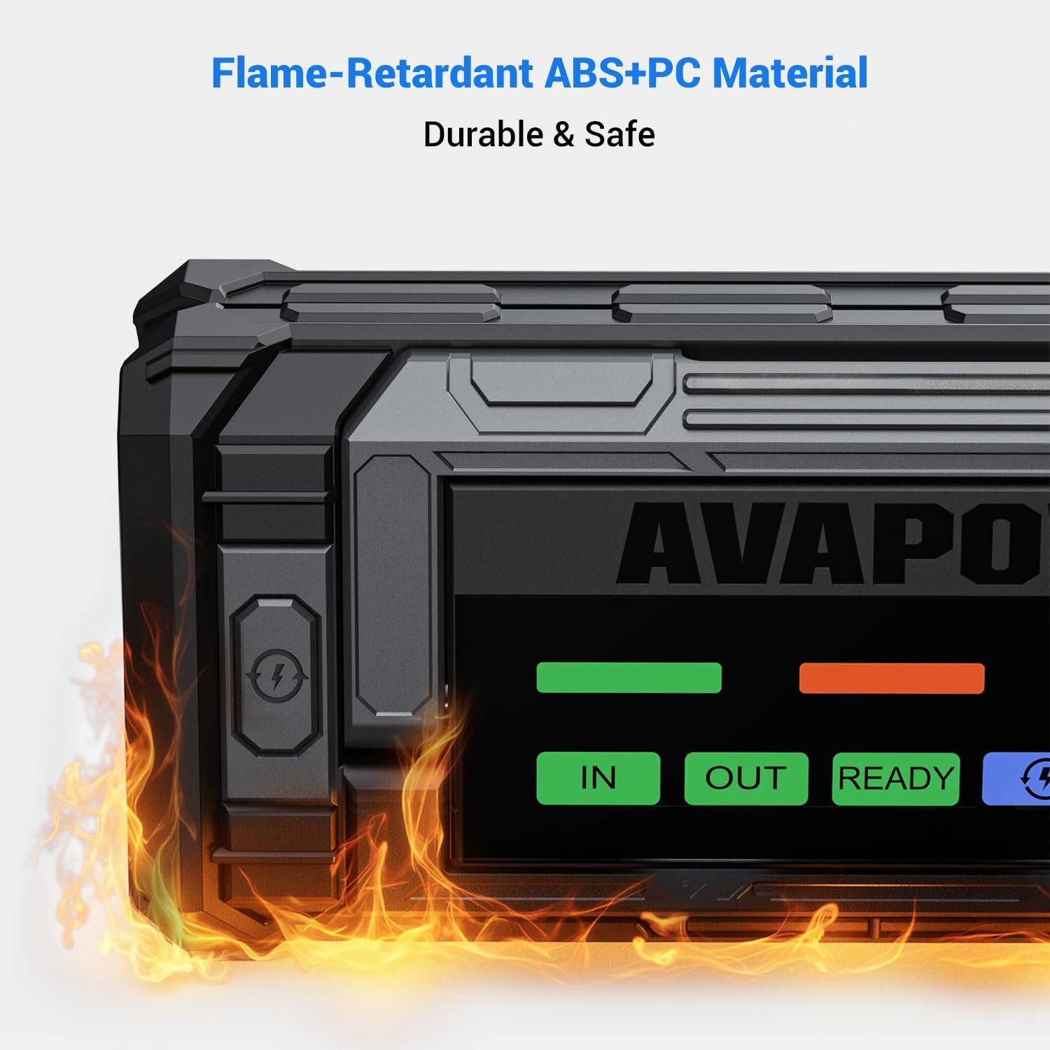 AVAPOW 8000A Battery Jumper Starter Portable with 4″ HD Display PD 30W Dual-Way Fast Charging, 12V Car Starter Jump Box  Battery Booster for All Gas  Up to All Diesel Engines