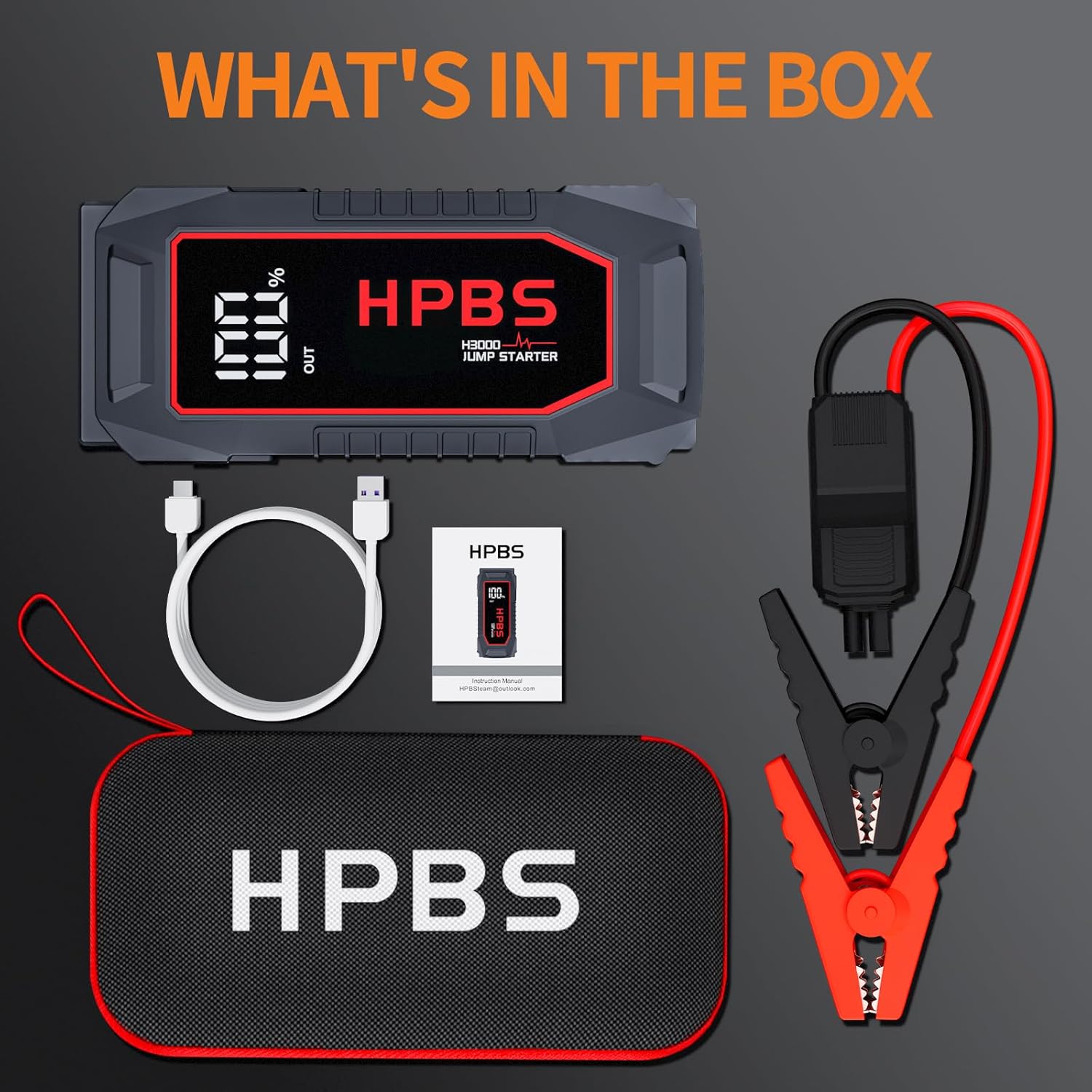 Car Battery Jump Starter, 5500A Peak Jump Starter Battery Pack for Up to All Gas and 10L Diesel Engines, 12V Portable Jump Starter Box with 3.0 LCD Display