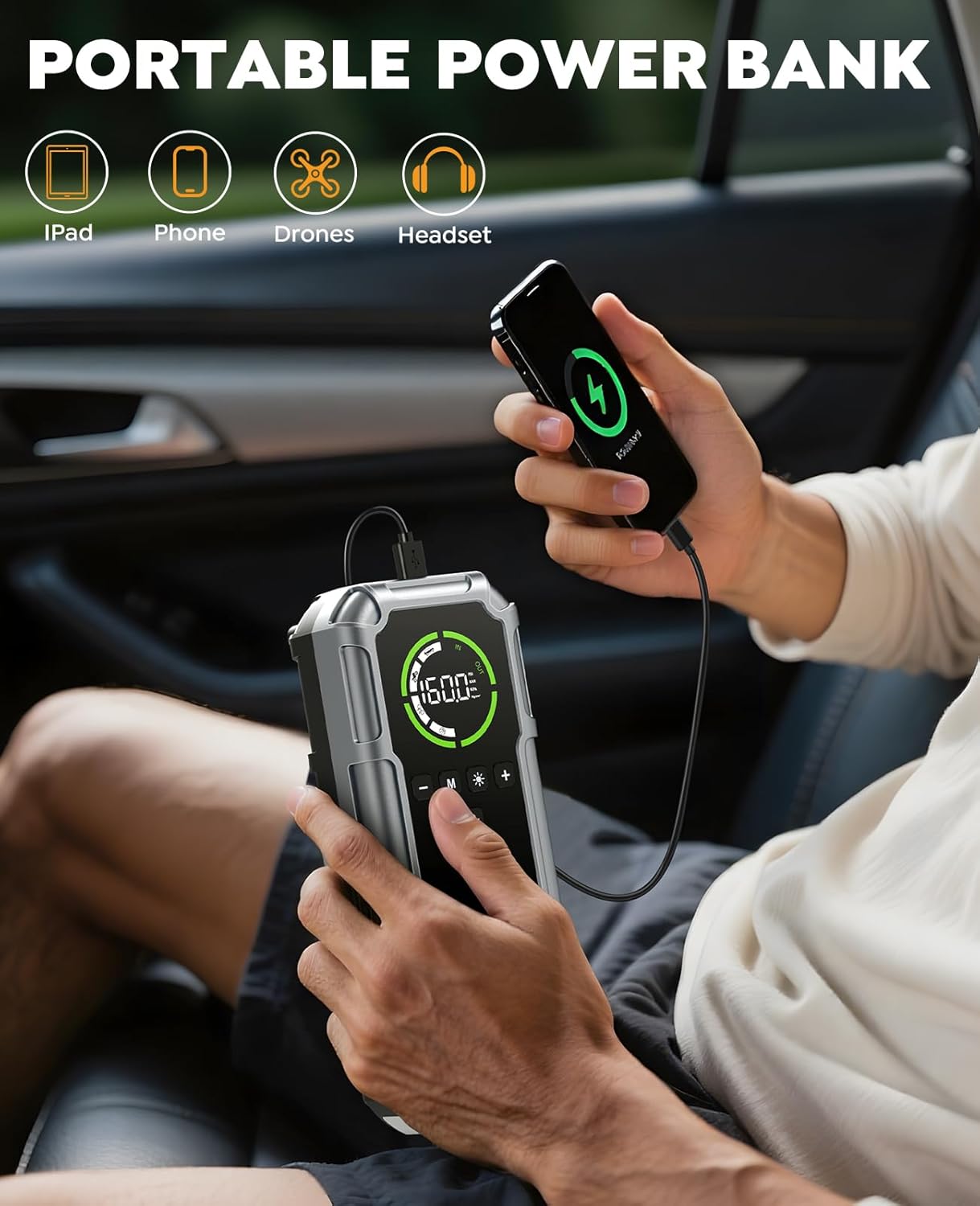 Car Battery Jump Starter with Air Compressor review