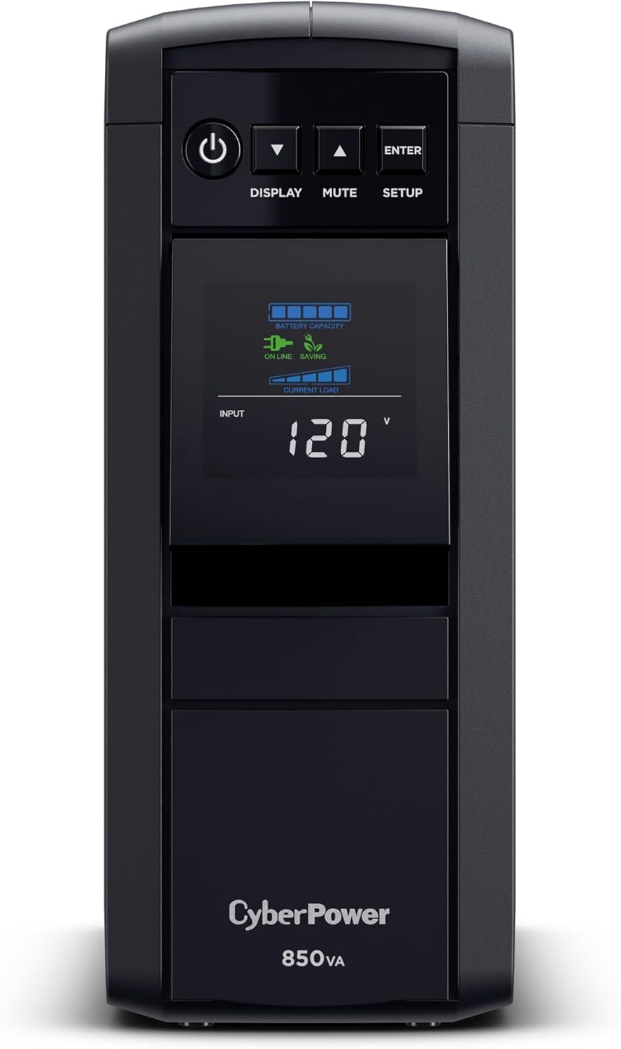 CyberPower CP1500PFCLCD PFC Sinewave UPS Battery Backup and Surge Protector, 1500VA/1000W, 12 Outlets, AVR, Mini Tower, UL Certified