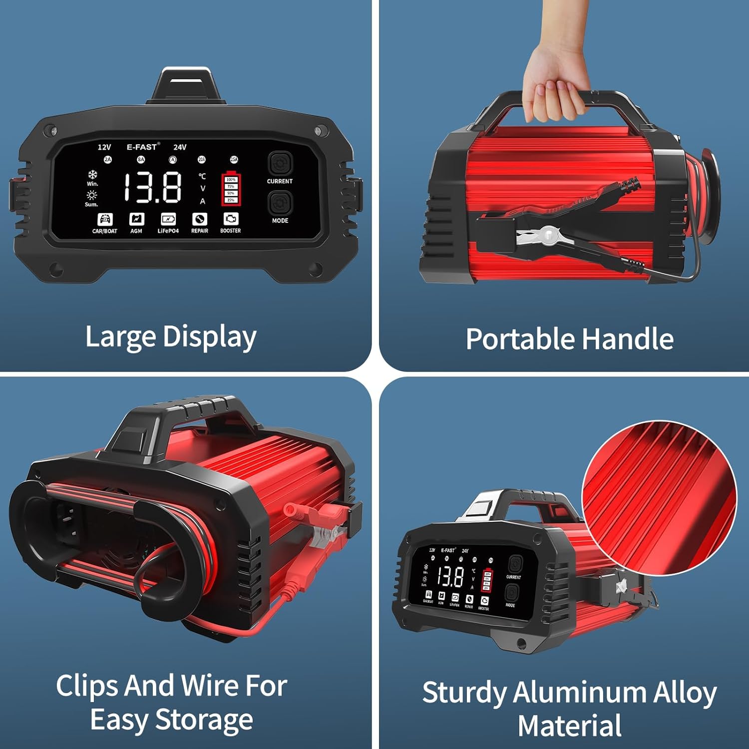 E-FAST 25A Smart Car Battery Charger review