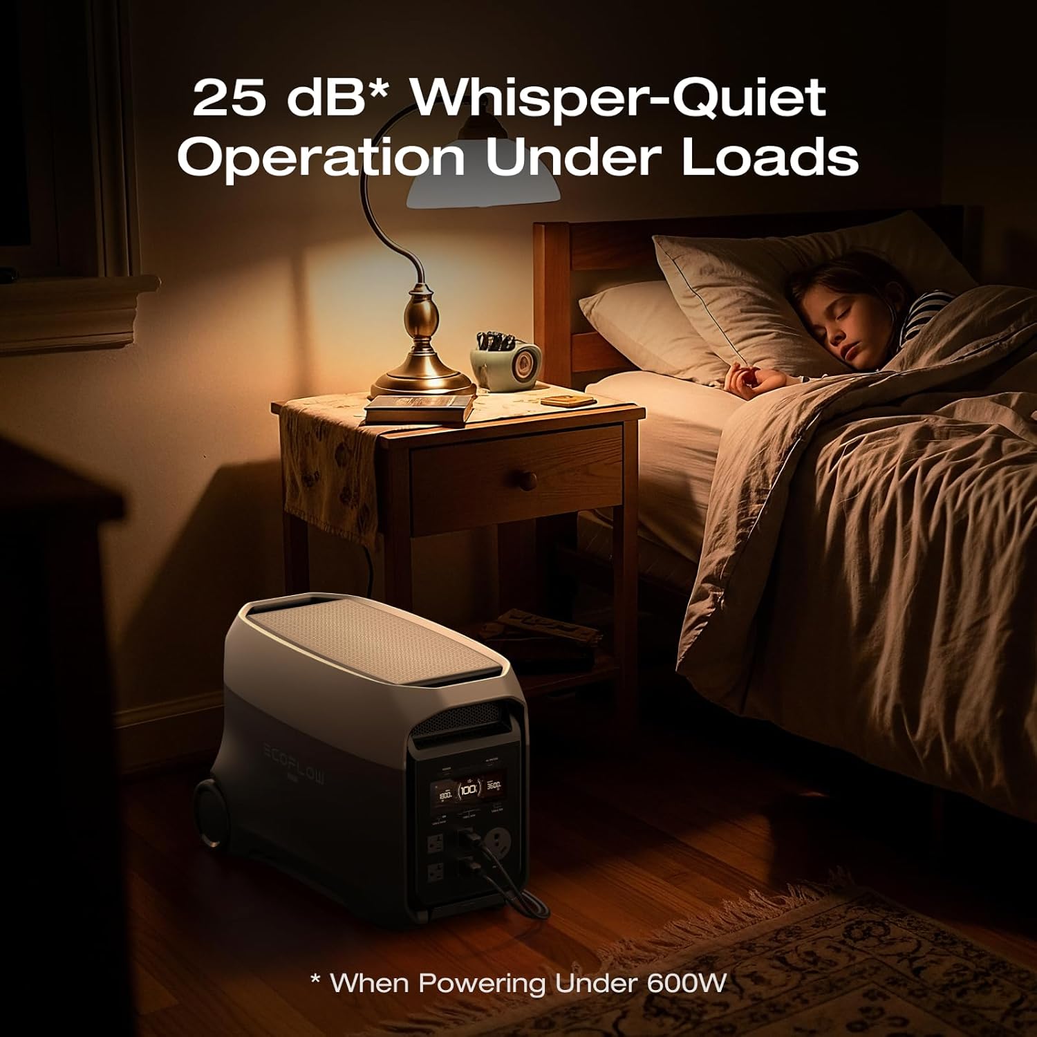EF ECOFLOW DELTA 3 Ultra Portable Power Station with Transfer Switch, 3072Wh LiFePO4 Battery, 3600W (Surge 7200W) Output, Solar Generator for Home Use, Camping Accessories, Emergencies  RV Backup