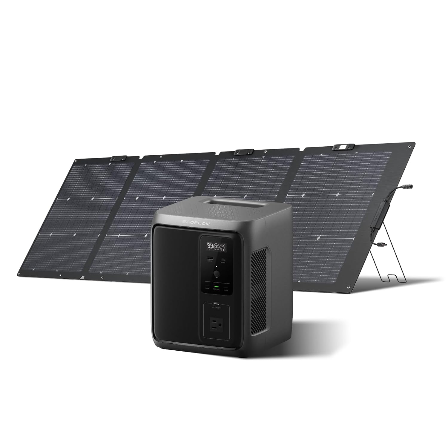 EF ECOFLOW Portable Power Station DELTA 3 1000 Air, 960Wh LiFePO4 (LFP) Battery, 500W AC Output Solar Generator(Solar Panel Optional) for Home Backup Power, Camping  RVs