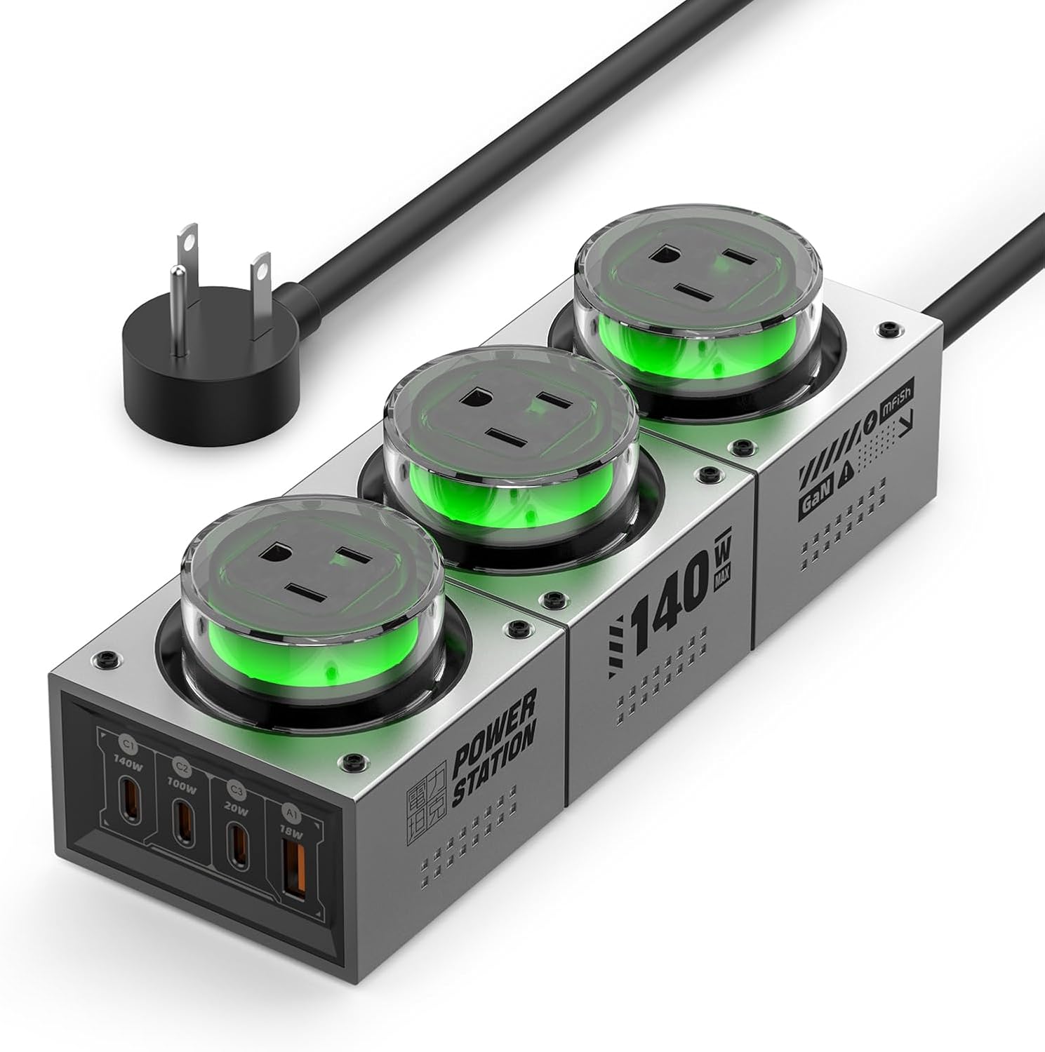Mfish E-Tank 140W Review — 7-in-1 Desktop Power Hub