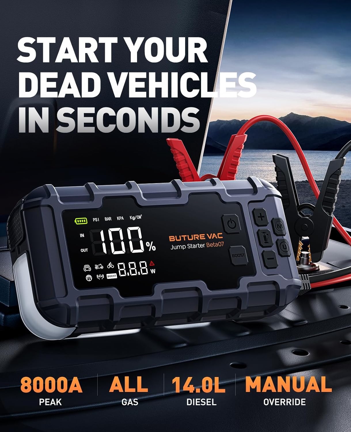Portable 10-in-1 Car Jump Starter review