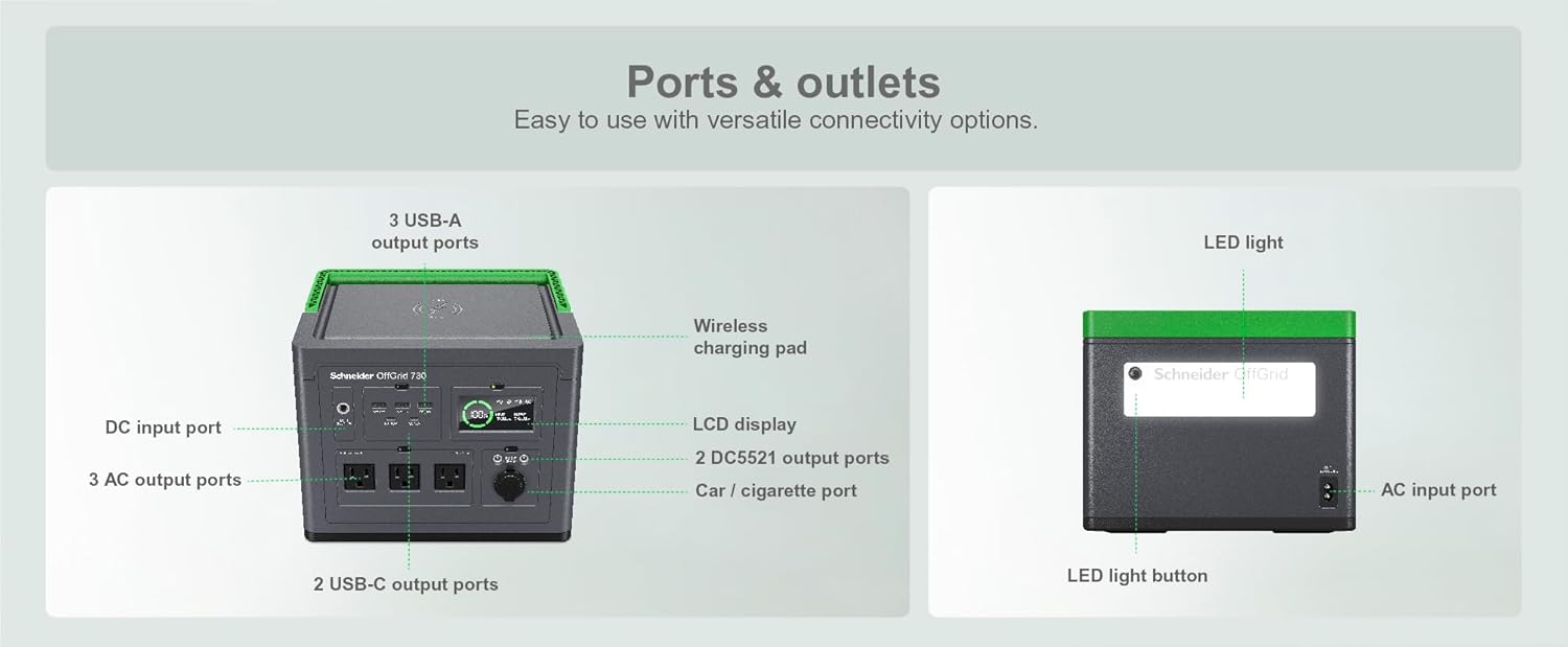 Schneider OffGrid 738Wh Portable Power Station review