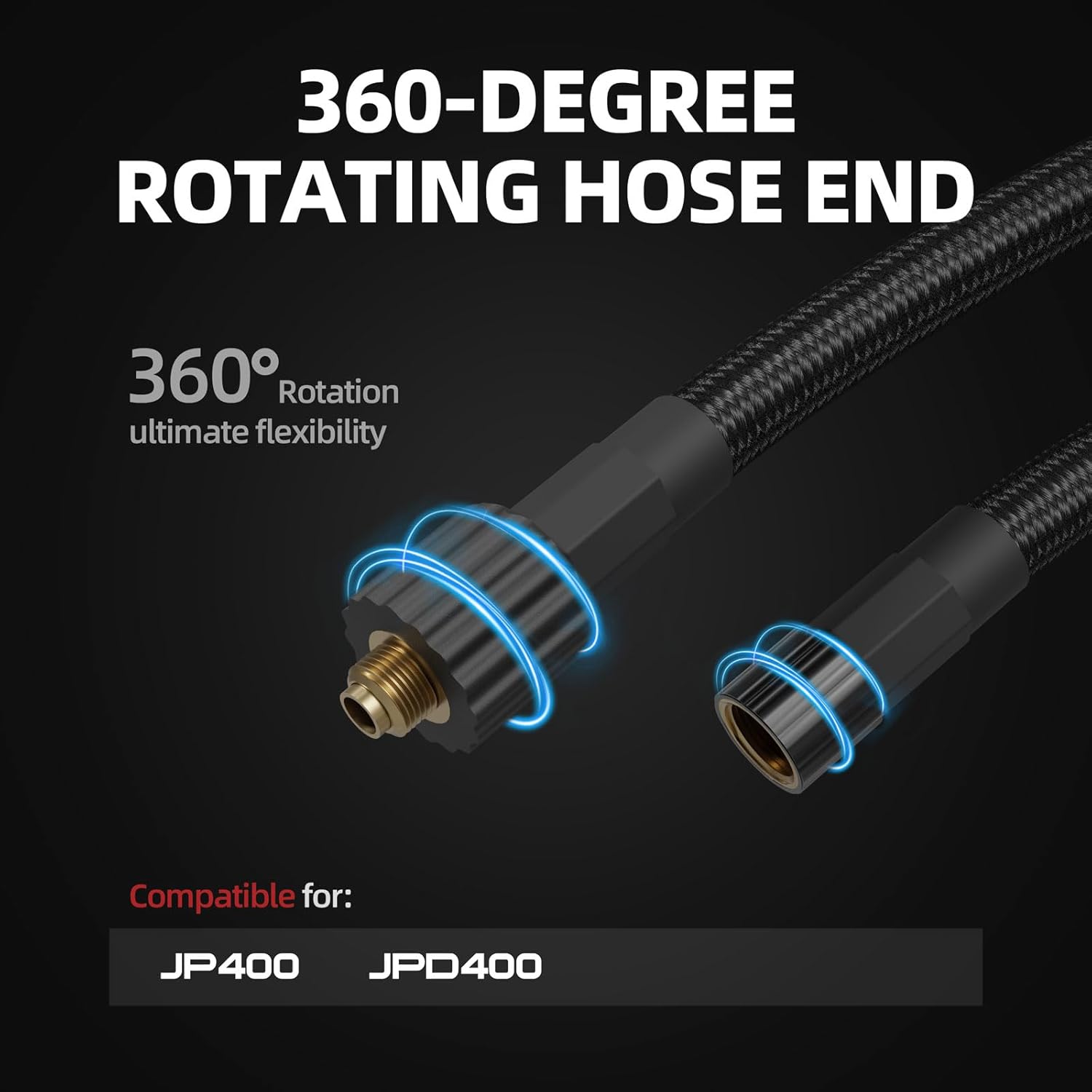 LOKITHOR Hose01 Air Pump Replacement Hose Tire Inflator Extension Hose Inflator Tube for JP400, JPD400 Car Battery Lithium Jump Starter with Air Compressor