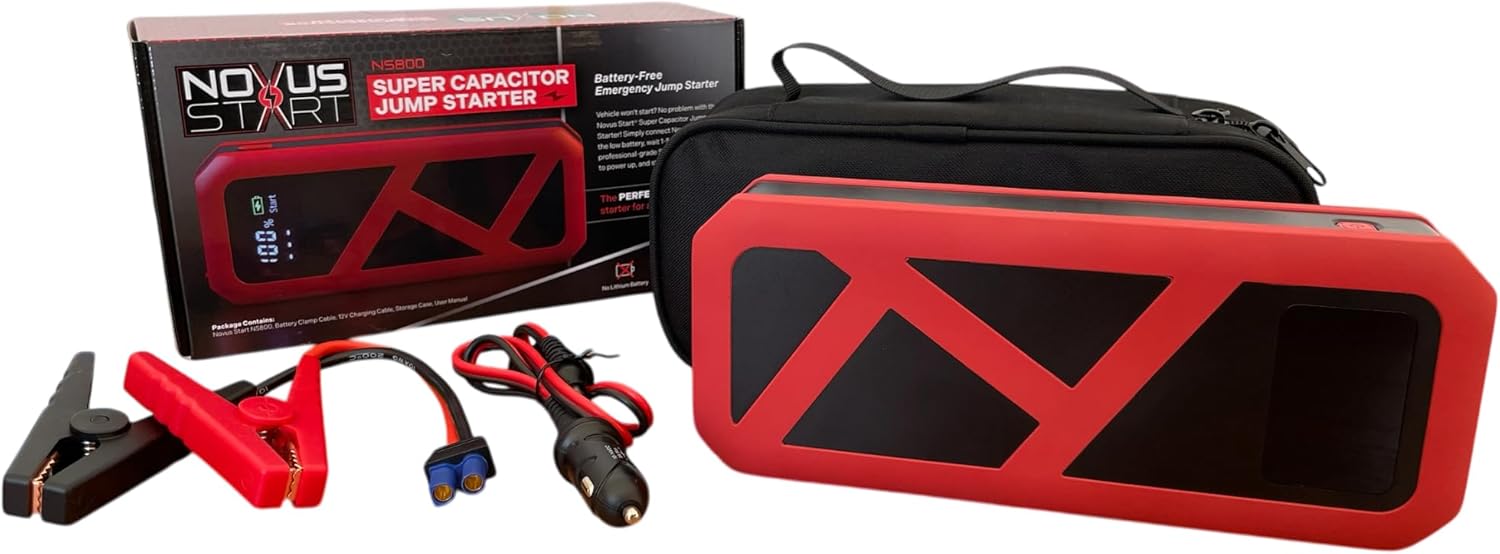 Super Capacitor Jump Starter: No Prep Needed, No Internal Battery, Eco-Friendly  Maintenance-Free Car Accessory, No Need to Pre-Charge, Amp Power, Designed for Any 12V Gas Engine