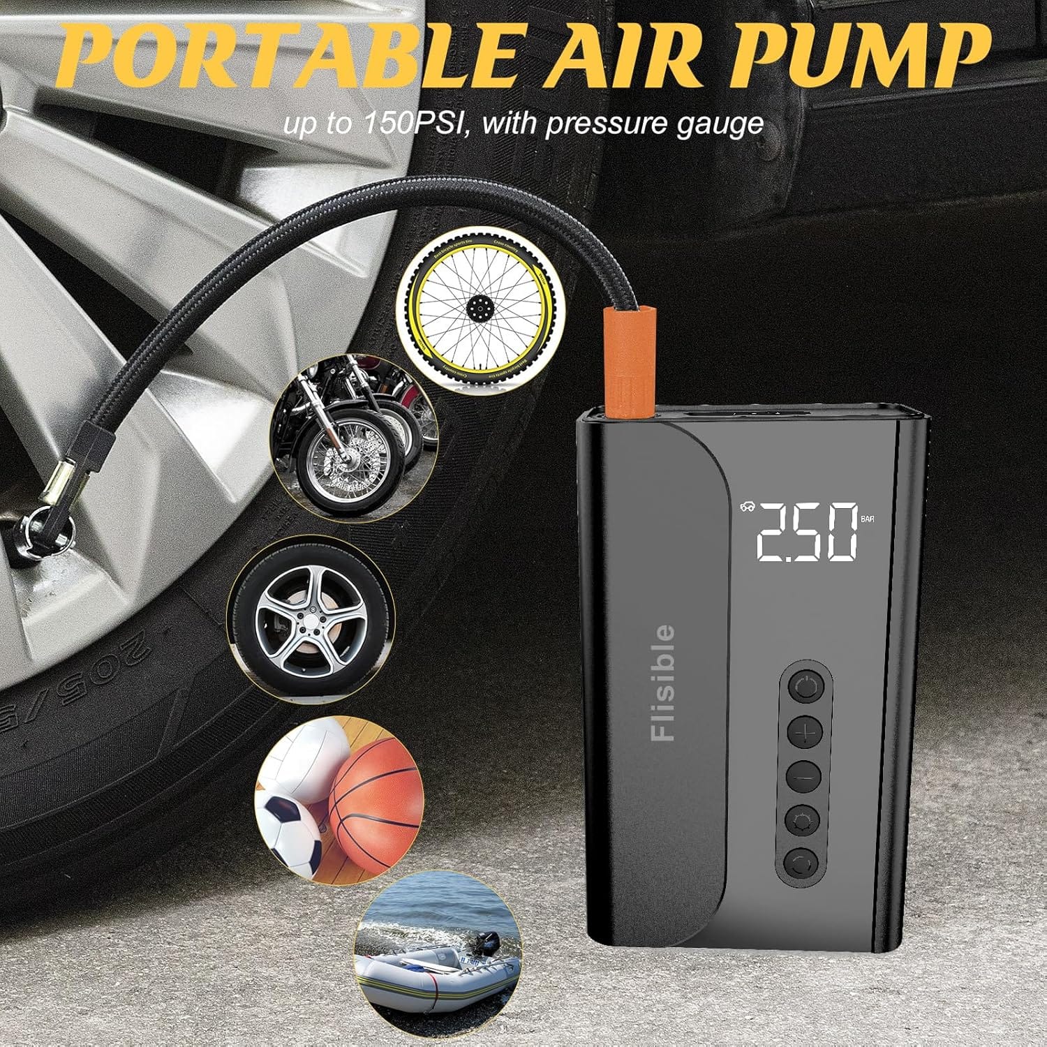 Jump Starter with Air Compressor, Portable Car Battery Charger, 2000A 150PSI Jump Box with LCD Digital Tire Inflator, 12V Car Battery Booster for 6.0L Gas or 3.0L Diesel Engines Jump Starter with Air Compressor, Portable Car Battery Charger, 2000A 150PSI Jump Box with LCD Digital Tire Inflator, 12V Car Battery Booster for 6.0L Gas or 3.0L Diesel Engines