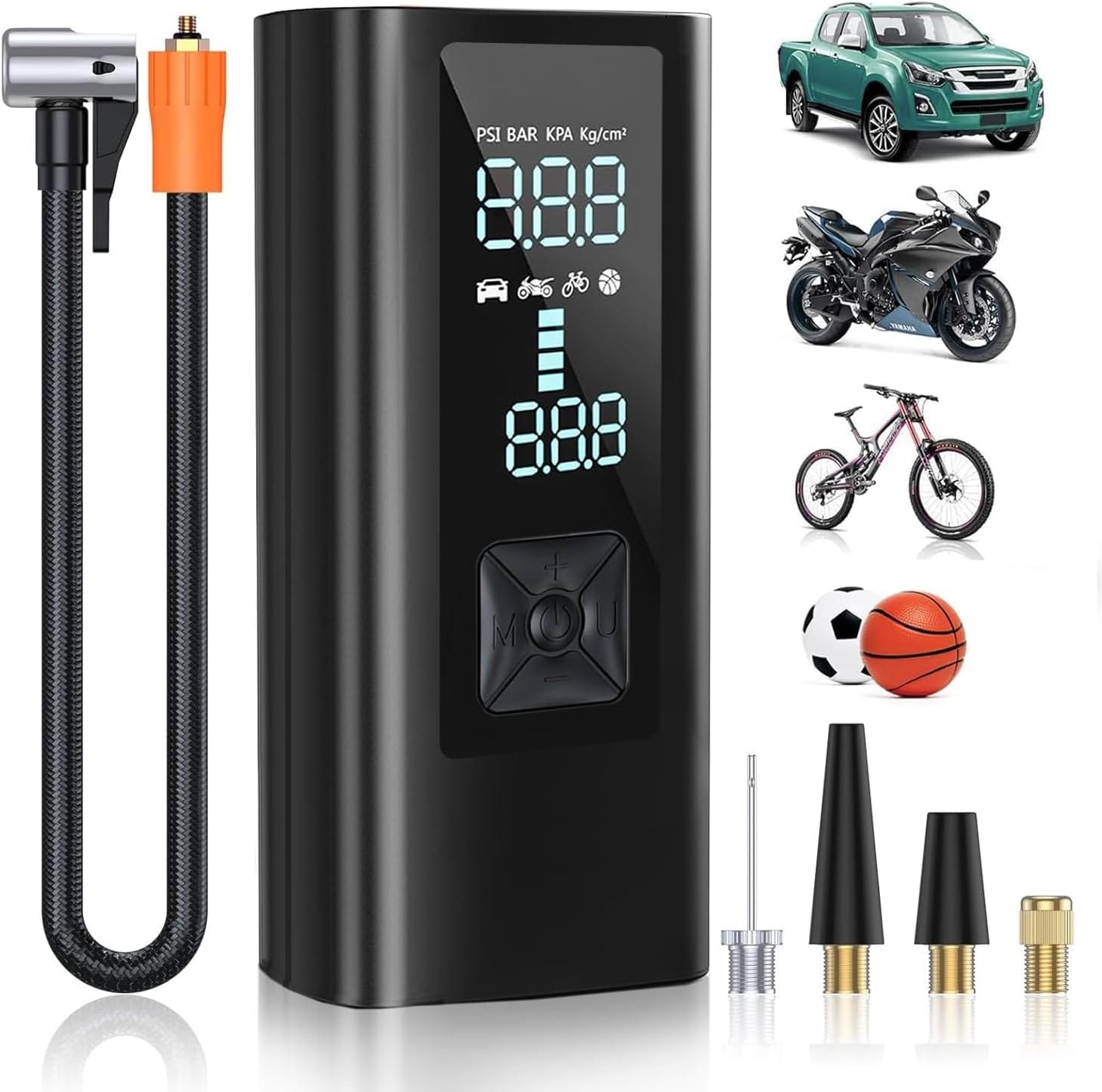 Tire Pump Inflator Portable Air Compressor, Auto Air Pump for Car Tires Tire Inflator 180PSI with 22000mAh Battery Pressure Gauge LED Screen Air Compressor for Car Motorcycle Bike Ball Tire Pump Inflator Portable Air Compressor, Auto Air Pump for Car Tires Tire Inflator 180PSI with 22000mAh Battery Pressure Gauge LED Screen Air Compressor for Car Motorcycle Bike Ball